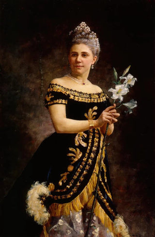Maria Wiik - Opera Singer Ida BasilierMagelsens Portrait As Philine In Ambroise Thomas Opera Mignon.webp