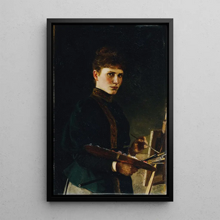 Maria Wunsch - Selbstbildnis an der Staffelei.webp