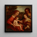 Huwelijksmystiek van Sint Catharina met Sint Sebastian - Jan Gauszkiewicz — ingelijst kunstwerk aan de muur
