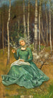 Avril - Marianne Stokes — weergave van het kunstwerk
