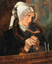In gebed - Marianne Stokes — weergave van het kunstwerk