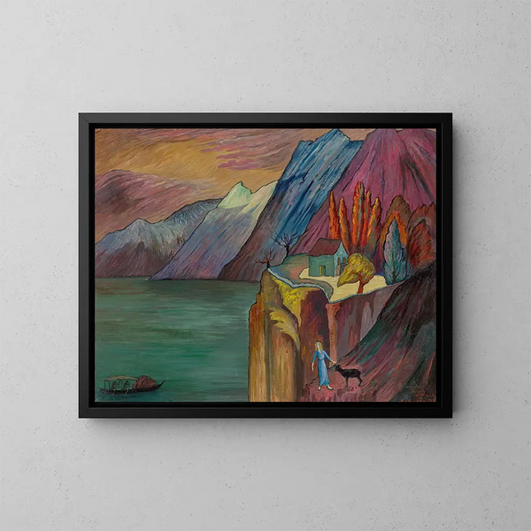 Precipice - Marianne von Werefkin — framed artwork on a wall