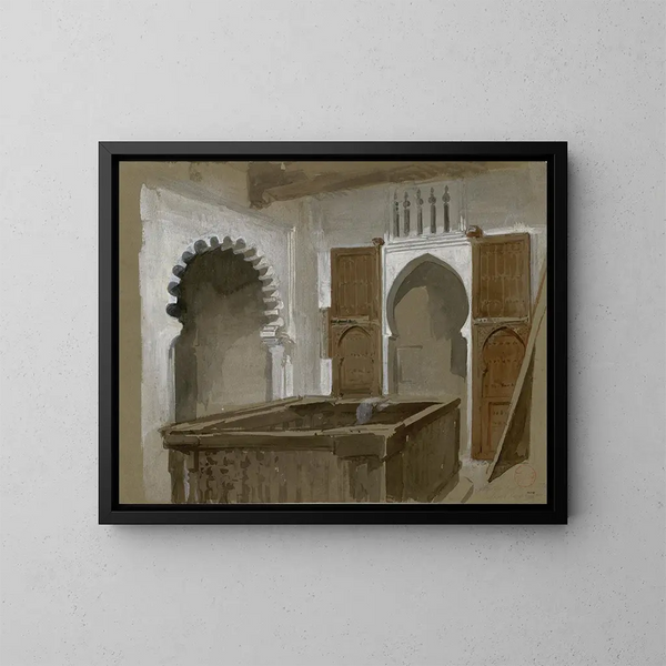 Notre maison à Tétouan - Mariano Fortuny Marsal — framed artwork on a wall