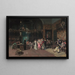 Het Spaanse huwelijk - Mariano Fortuny Marsal — ingelijst kunstwerk aan de muur