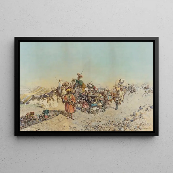 Mariano de Franceschi - A caravan at rest.webp