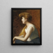 portret van een jonge vrouw in profiel - Marie-Augustin Zwiller — ingelijst kunstwerk aan de muur