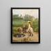 Kinderen bij de vijver - Marie-François Firmin-Girard — ingelijst kunstwerk aan de muur