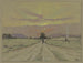 van Chemin au soleil couchant - Marie-Joseph Léon Clavel Iwill — weergave van het kunstwerk