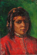Portret van een Marokkaanse vrouw - Marie-Yvonne Laur — weergave van het kunstwerk