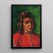 Portret van een Marokkaanse vrouw - Marie-Yvonne Laur — ingelijst kunstwerk aan de muur