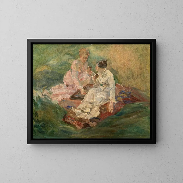 Study for La partie de jacquet - Marie Bracquemond — framed artwork on a wall