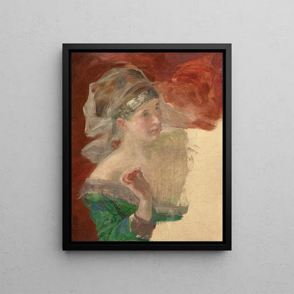 Marie Bracquemond - Study of a lady in historical costume.webp