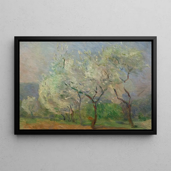 Studie van bomen - Marie Bracquemond — ingelijst kunstwerk aan de muur