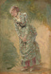 Study of woman and flowers - Marie Bracquemond — artwork view