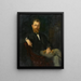 Portret van de echtgenoot Dr. Viktor Grossmann - Marie Dürr Grossmann — ingelijst kunstwerk aan de muur