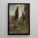 Vieux cimetière - Marie Egner — ingelijst kunstwerk aan de muur