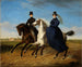 Portret van generaal Krieg von Hochfelden en zijn vrouw te paard - Marie Ellenrieder — weergave van het kunstwerk