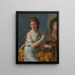 Zelfportret - Marie Guilhelmine Benoist — ingelijst kunstwerk aan de muur
