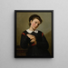 Portret van een jonge vrouw - Marie Guérin — ingelijst kunstwerk aan de muur