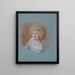 Portret van Madame Schröder - Marie Jeanne Clemens — ingelijst kunstwerk aan de muur