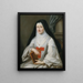 Madame de Montpeyroux abdis van Port-Royal de Paris 14e arrondissement - Marie Parrocel — ingelijst kunstwerk aan de muur