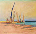 Marine Cannes Schilderij - Pierre Bonnard — weergave van het kunstwerk