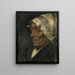 Vissersvrouw - Marinus van der Maarel — ingelijst kunstwerk aan de muur