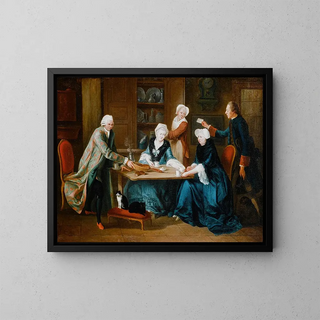 MariusPierre Lemazurier - Runion de la famille Barr dans son intrieur.webp