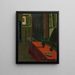 Rode tafel met glycine - Marius Borgeaud — ingelijst kunstwerk aan de muur