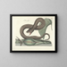 Afbeeldingen van vissen, slangen, insecten en andere dieren evenals van bepaalde planten Pl045 - Mark Catesby — ingelijst kunstwerk aan de muur