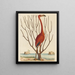 De roze flamingo Phoenicopterus ruber - Mark Catesby — ingelijst kunstwerk aan de muur