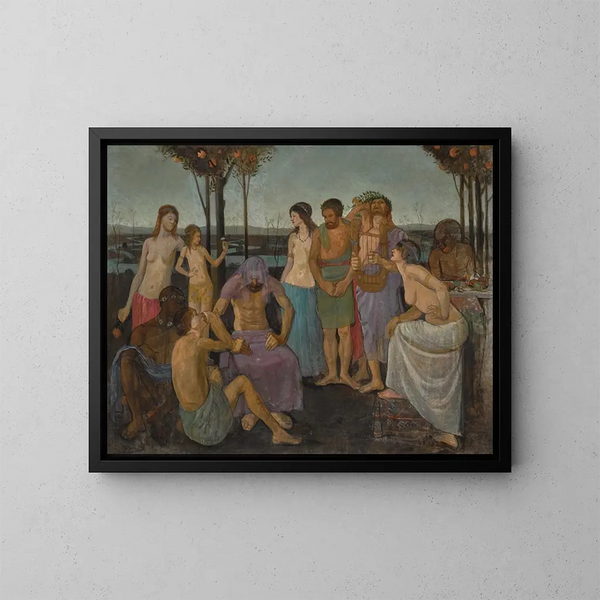 Allegory - Mark Gertler — framed artwork on a wall
