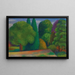 Landschap met rijen bomen - Mark Gertler — ingelijst kunstwerk aan de muur