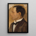 Portret van Jack, de broer van de kunstenaar - Mark Gertler — ingelijst kunstwerk aan de muur