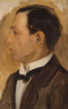 Portret van Jack, de broer van de kunstenaar - Mark Gertler — weergave van het kunstwerk