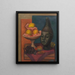 Natuurstudie met het hoofd van Benin - Mark Gertler — ingelijst kunstwerk aan de muur