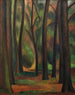Bomen in Garsington - Mark Gertler — weergave van het kunstwerk