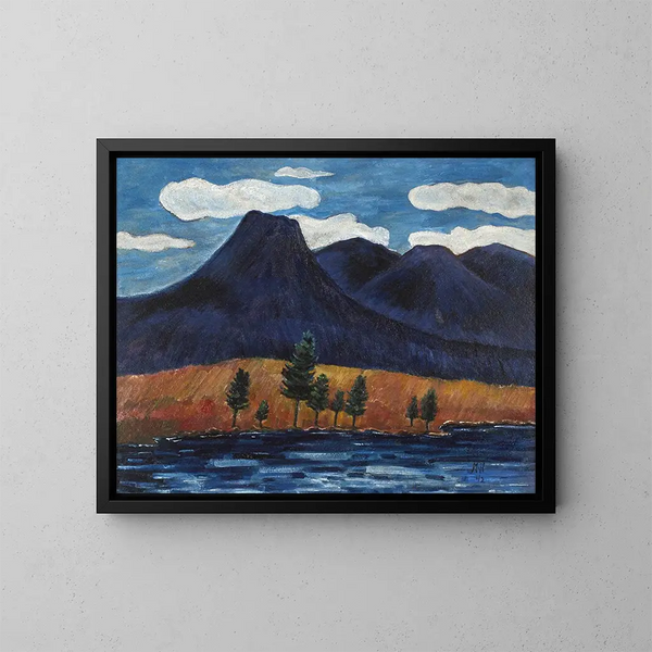 Landschap blauw - Marsden Hartley — ingelijst kunstwerk aan de muur