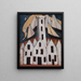 Beweging nr. 5 Provincetown-huizen - Marsden Hartley — ingelijst kunstwerk aan de muur