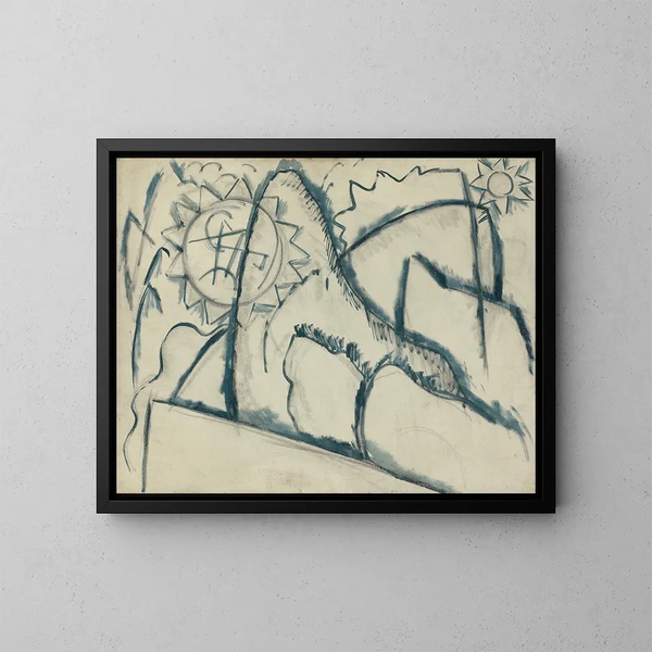 nr. 8 - Marsden Hartley — ingelijst kunstwerk aan de muur