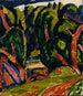 Rode boom - Marsden Hartley — weergave van het kunstwerk