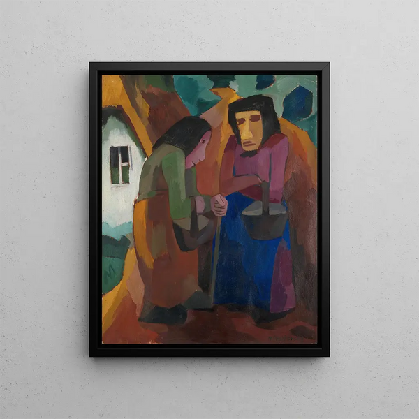 Martel Schwichtenberg - Frauen vor dem Haus.webp
