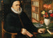 L: Portret van een geleerde, waarschijnlijk Carolus Clusius (Charles de L'Escluse), Arras 1526-1609, Leyden - Marten Van Valckenborch — weergave van het kunstwerk