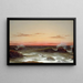 Zeegezicht bij zonsondergang - Martin Johnson Heade — ingelijst kunstwerk aan de muur