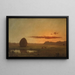 Zonsondergang boven de weiden van Newburyport - Martin Johnson Heade — ingelijst kunstwerk aan de muur