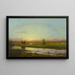 Zonsondergang over de weiden van Newburyport - Martin Johnson Heade — ingelijst kunstwerk aan de muur