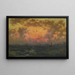Zonsondergang aan de kust Schilderij Uitzicht op de haven van New York bij zonsondergang in Florida - Martin Johnson Heade — ingelijst kunstwerk aan de muur