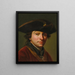 Portret van een man met hoed - Martin Knoller — ingelijst kunstwerk aan de muur