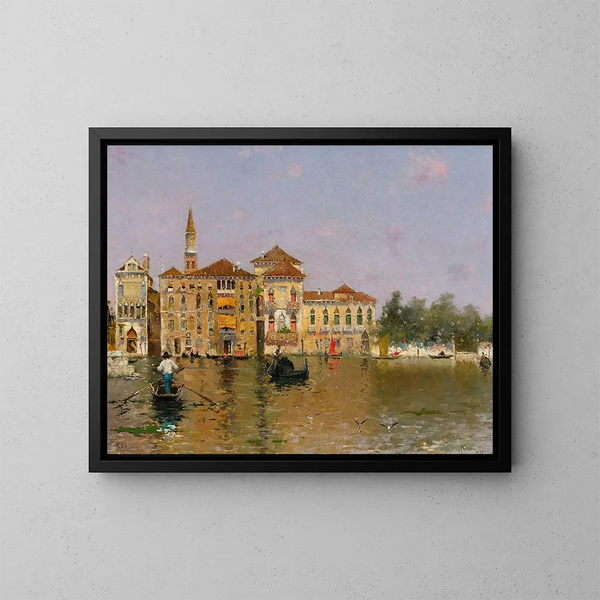 Venice Painting - Martín Rico y Ortega — framed artwork on a wall