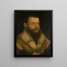 Portret van een man - Martin Schaffner — ingelijst kunstwerk aan de muur